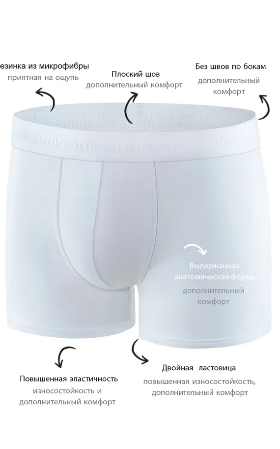 Мужские трусы BB08 Белый