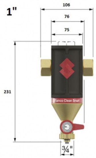 Сепаратор шлама Flamco Clean Smart 1" (арт. FL 30023)