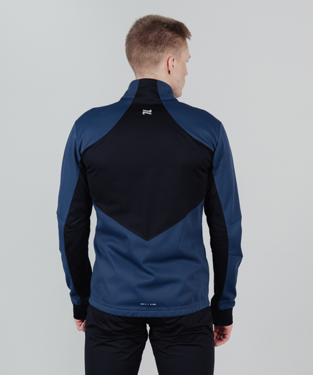 Куртка разминочная NORDSKI PRO Blue/Pearl Blue, мужская, NSM566019