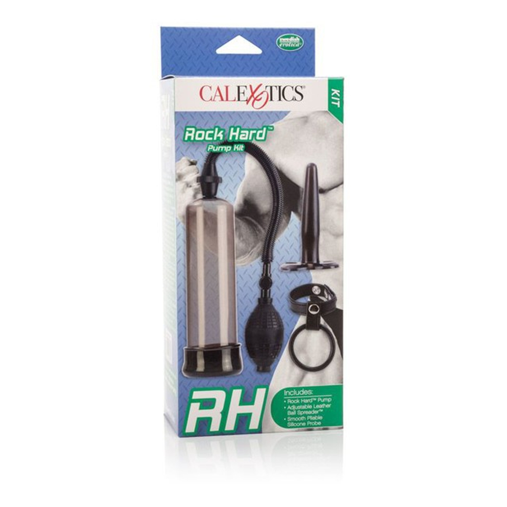Набор с вакуумной помпой Rock Hard Pump Kit (Цвет: черный)