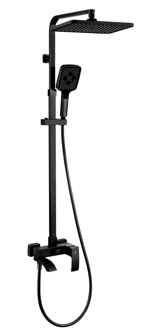 44161-C Душевая система (ЧЕРНЫЙ) GANZER (5/1шт)