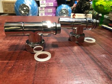 Кран для полотенцесушителя угловой 3/4х1/2" г/ш круглый Tim, 2 шт