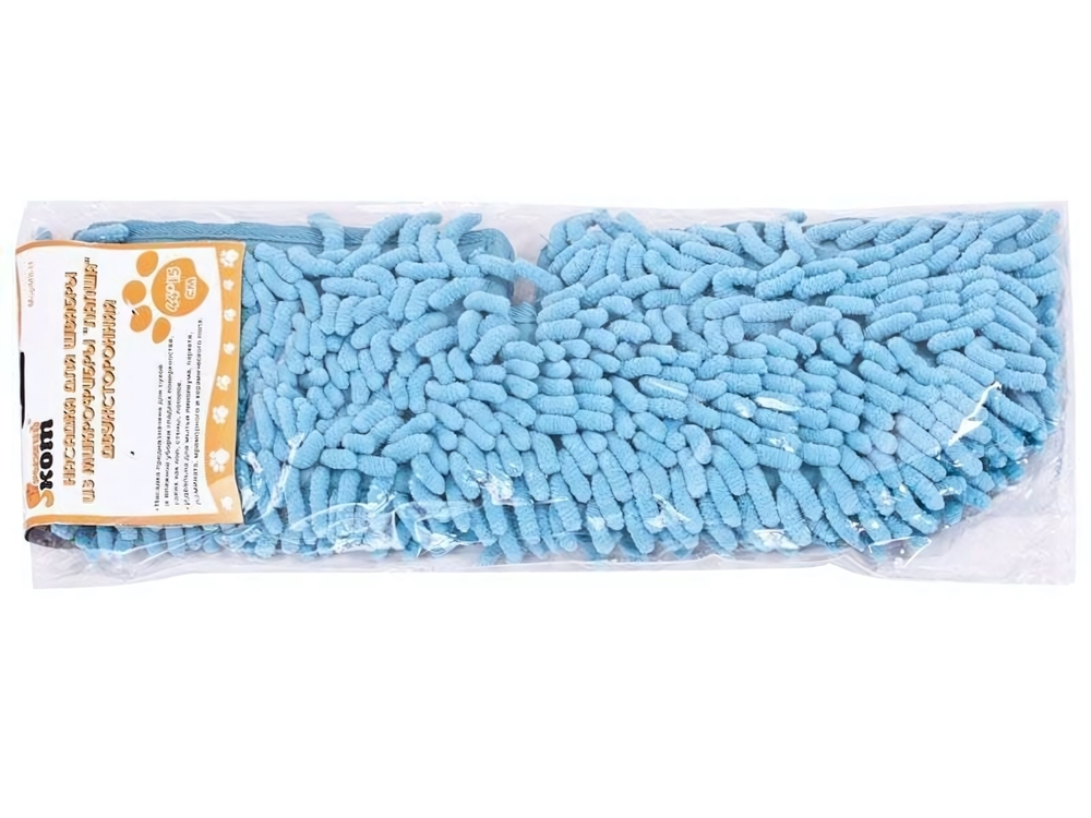 Насадка для швабры из микрофибры 44*15см 2-х сторонняя "Лапша" MopM8-H