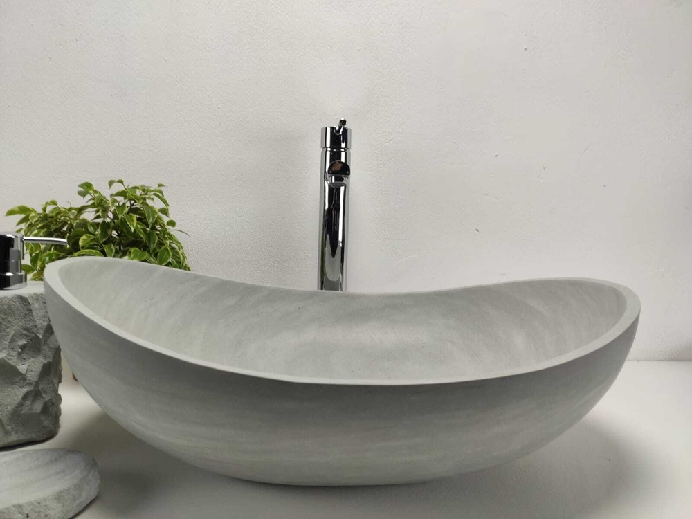 Раковина из андезита Oval Blue OA-60920 (55*38*19)