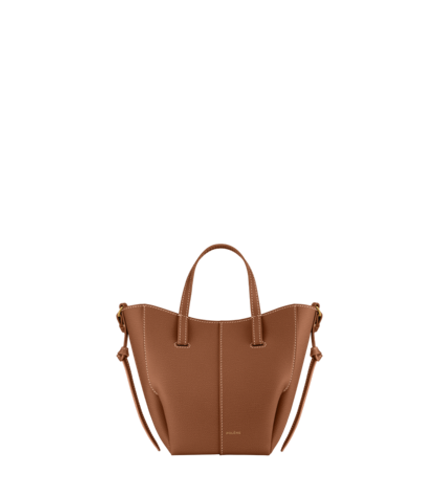 POLENE СУМКА CYME TOTE NANO, ЦВЕТ ВЕРБЛЮЖЬЕЙ ШЕРСТИ