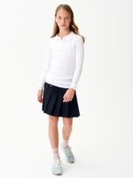 Джемпер поло для девочки 1327 белый