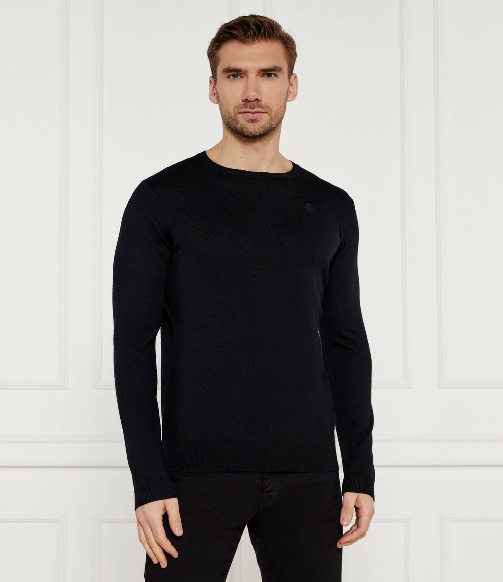 Шерстяной свитер Karl Lagerfeld - черный(655000 544399)