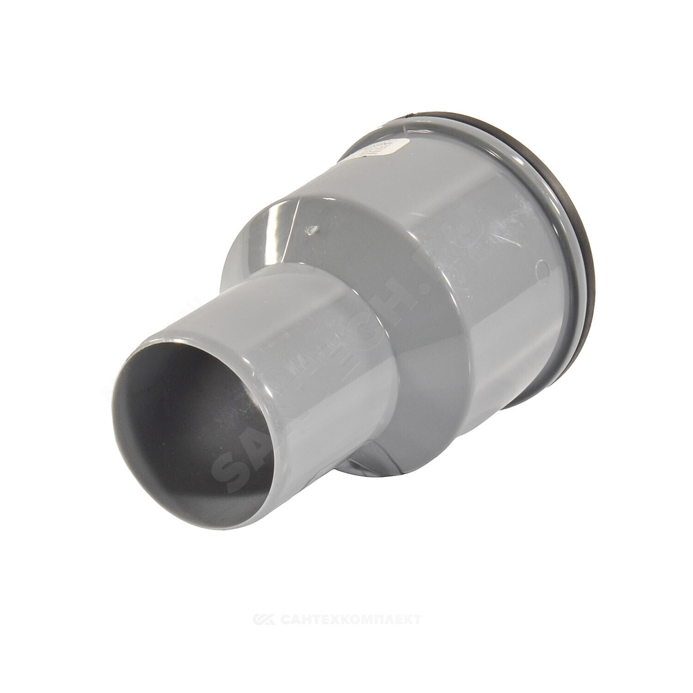 Переход PP-H на чугун серый BASE Дн 110х124 б/нап с манжетой VALFEX 23124110М