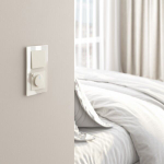 Терморегулятор электромеханический для теплого пола (айвори матовый)