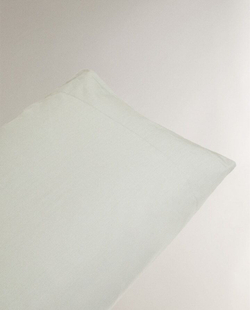 ZARA HOME (200 НИТЕЙ) НАВОЛОЧКА ИЗ ПЕРКАЛЯ, СВЕТЛО-ЗЕЛЕНЫЙ