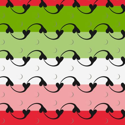 Полосы и сердца