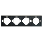 Рамка STEKKER, PFR00-5004-05 4-местная, серия Эмили, черный уголь, soft touch 49861