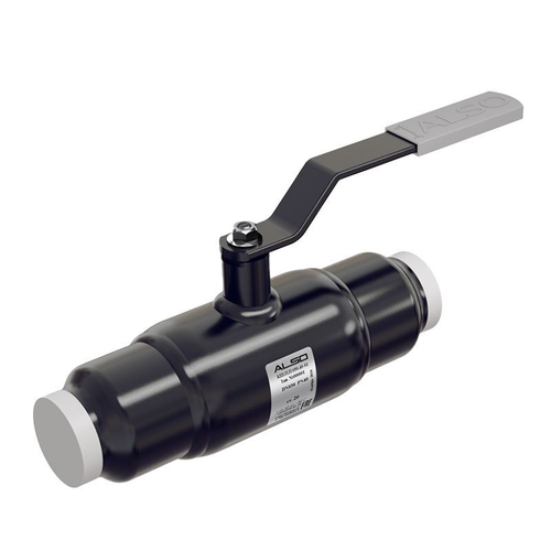 Кран стальной шаровой цельносварной ALSO КШ.П.П, DN-32 PN-40, длина-250мм, полнопроходной, приварной с ручкой