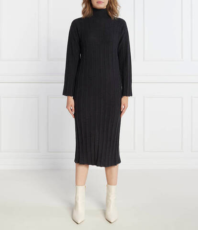 Хлопковое платье Max Mara Leisure - графитовый(332601366)