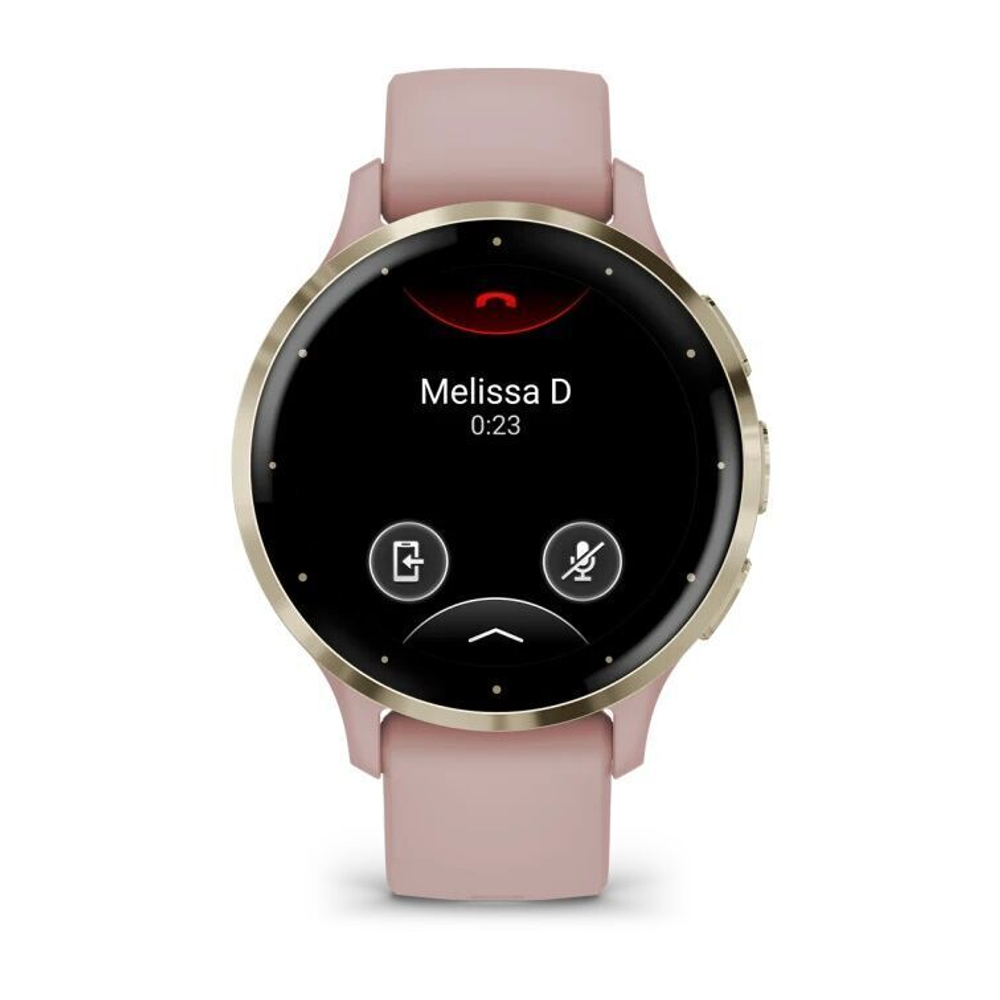 Умные часы Garmin Venu 3S розовые с золотистым безелем