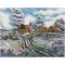 Almaz qaşlarla mozaika \ Алмазная мозаика \ Diamond painting Алмазная мозаика ТРИ СОВЫ "Зима в деревне", 40*50см, холст на деревянном подрамнике, картонная короб