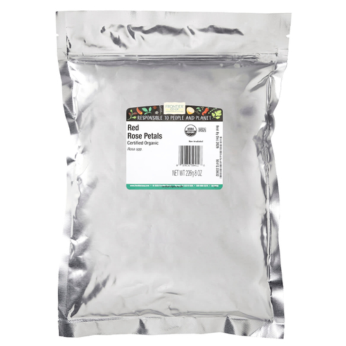 Frontier Co-op, Органические лепестки красной розы, 226 г (8 унций)