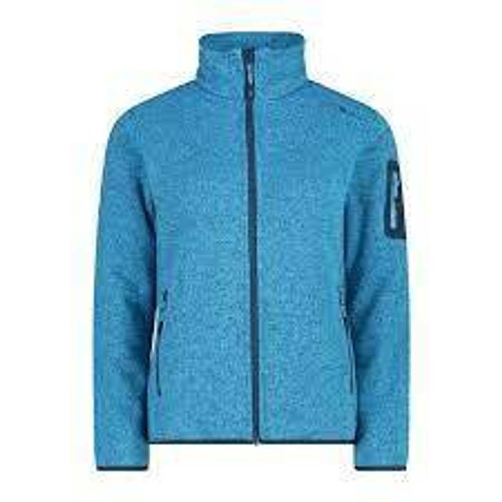 Толстовка флисовая CMP Women's Fleece Knit Tech 3H14746 Jacket, артикул 3H14746, цвет Azzurro/Lake (03LH)