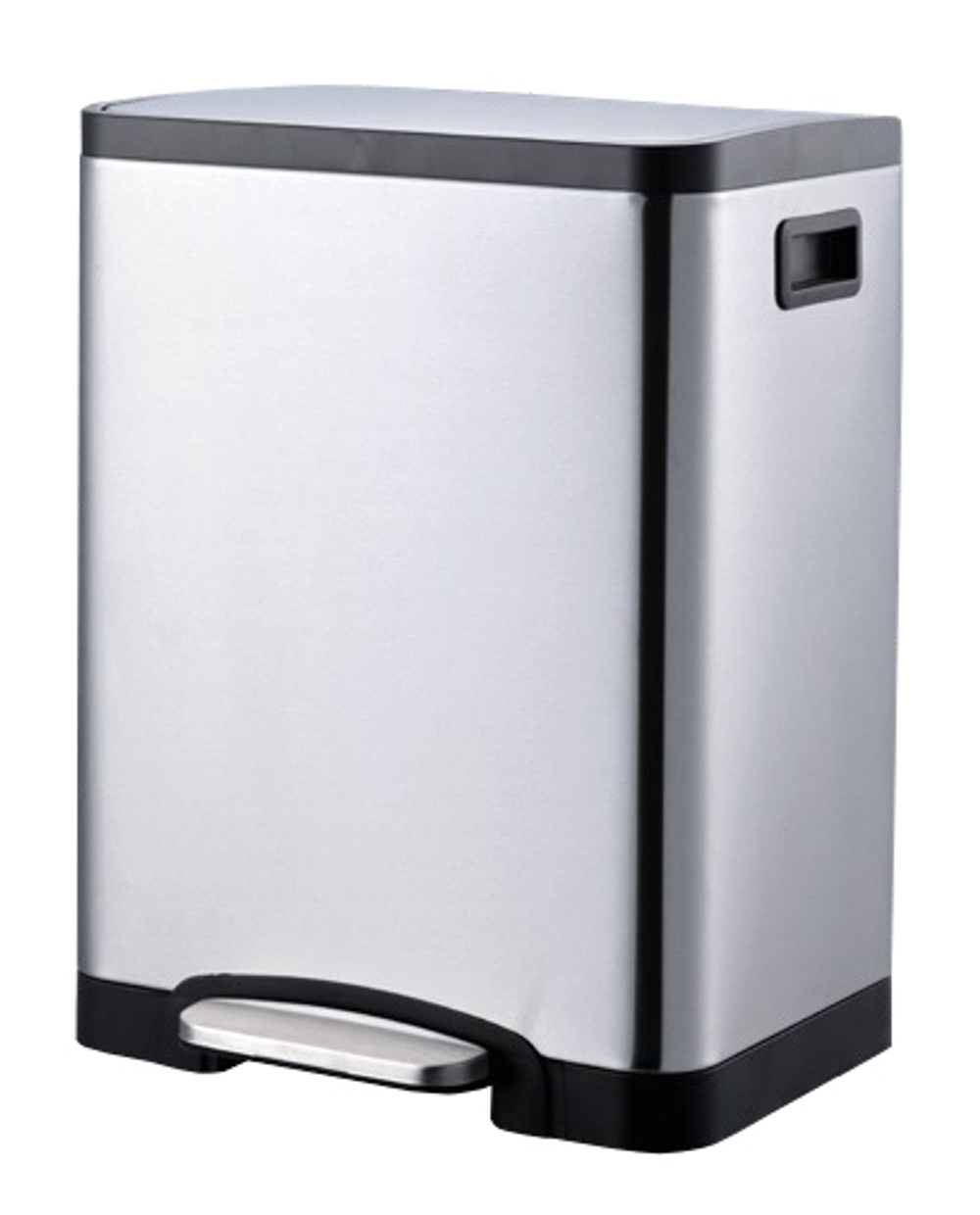 Контейнер для сортировки мусора с педалью 30 л. нерж. сталь NOFER 09112.S матовый