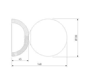 Настенный светильник из травертина 1*G9 a071589 303051 травертин Stone Eurosvet