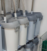 Набор для уборки (Швабра для мытья полов с телескопической ручкой, насадка из микрофибры, ведро с отжимом)