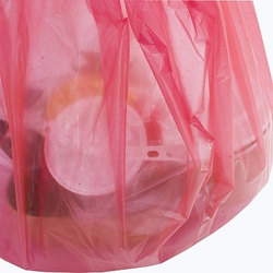 Мешки мусорные в пластах 120л 70х110см 35мкм красные (50/100шт)