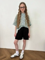 Футболка для девочки леопард