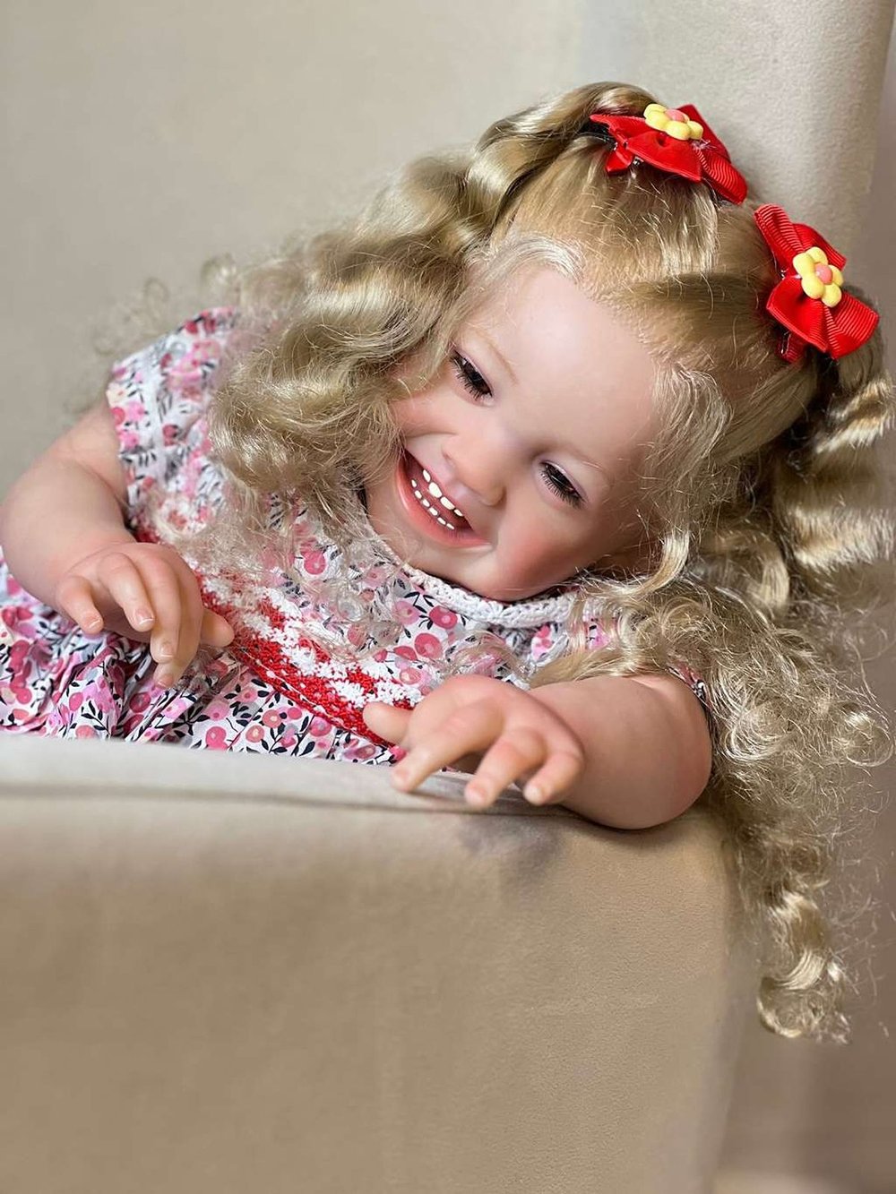 Кукла Реборн мягконабивная 60см в пакете (FA-614)