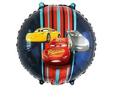 Шар фольга 45см. Машины тачки