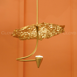 Подвесной светильник Cloyd KIRIBATI P1 / Ø20 см - латунь (арт.11374)