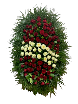 Венки из живых цветов