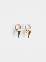 Серьги "Geometric heart" Bicolor