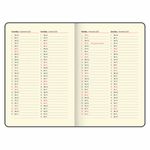 Еженедельник датированный 2025, А5, 145х215 мм, BRAUBERG "Comodo", под кожу, темно-синий, 115957