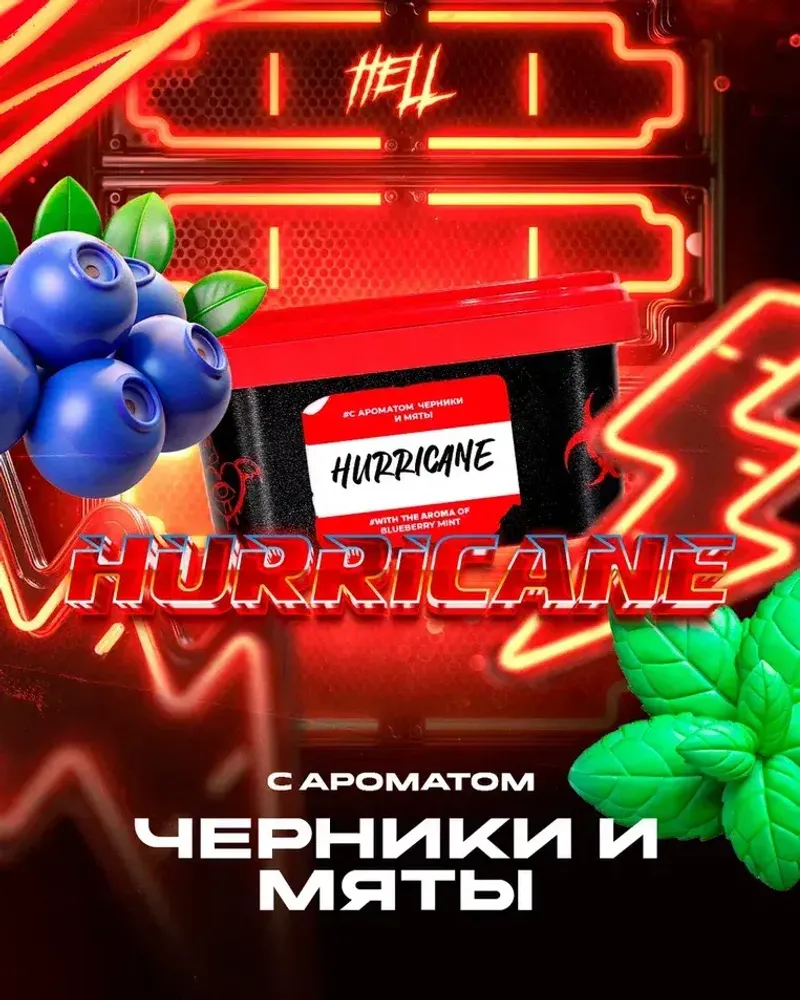 HELL Hurricane (Черника Мята) 30г