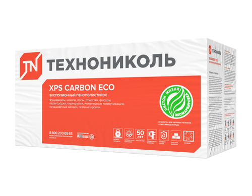 ПЕНОПОЛИСТИРОЛ ЭКСТР. ТЕХНОНИКОЛЬ CARBON 1200Х600Х20ММ
