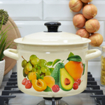 Кастрюля 4л цилиндрическая с рисунком 21534