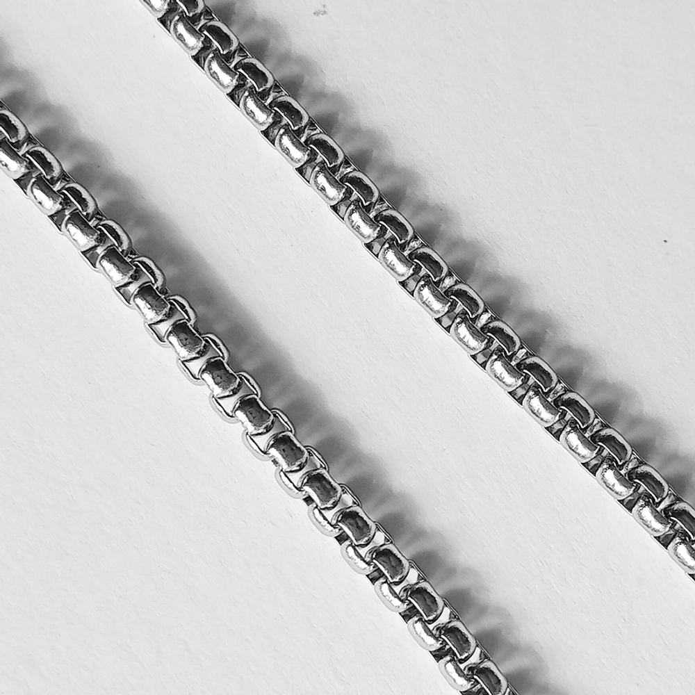 "Пуля" (60х10мм) стальной кулон с цепочкой 65см (Stainless Steel), Украшение на шею.