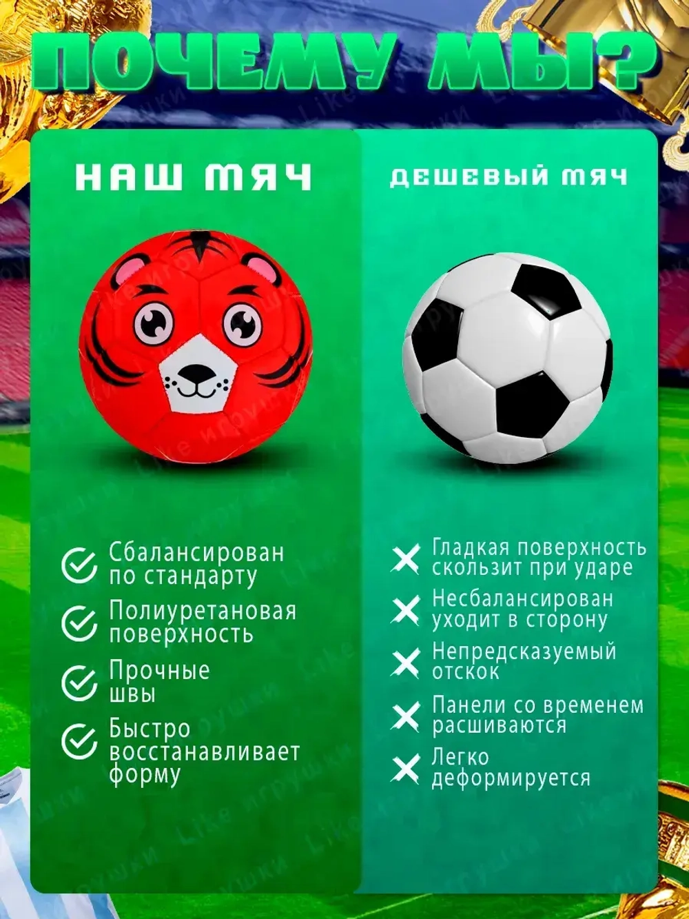 Мяч футбольный размер 2 детский