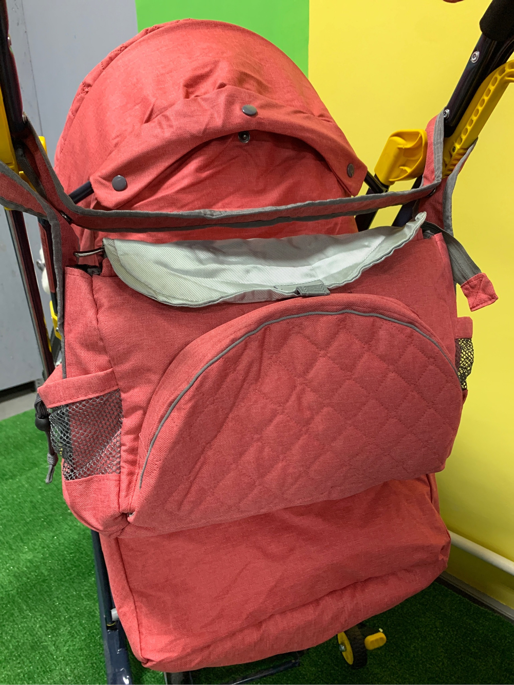 Коляска комбинированная «Ника Детям НД 7-3» джинс красный (арт. НД7-3/2)