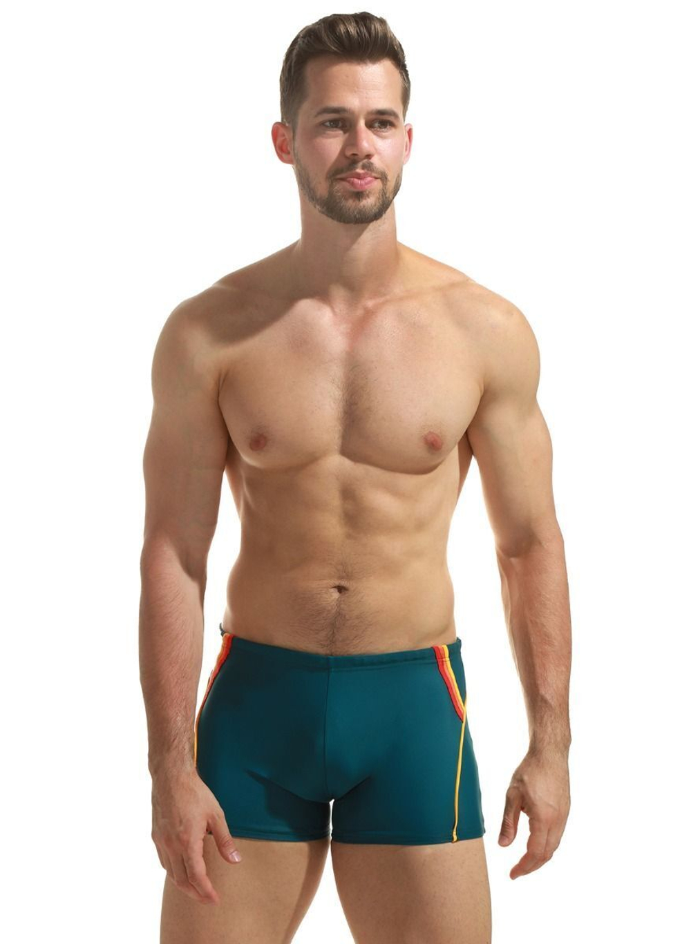 Плавки с цветными вставками по бокам (Размер: XXL) (Цвет: красный)