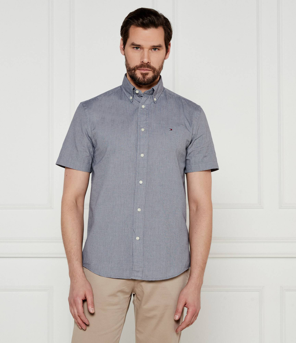 Рубашка THFLEX POPLIN HOUNDSTOOTH Tommy Hilfiger - черный(MW0MW38589)