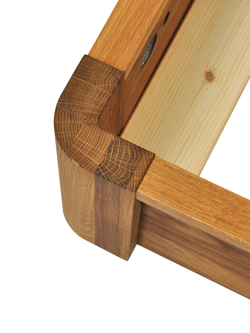 Парящая кровать Калантея 200х200 см из массива дикого дуба