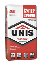 Шпатлёвка UNIS СУПЕРФИНИШ полимерная финишная  15 кг