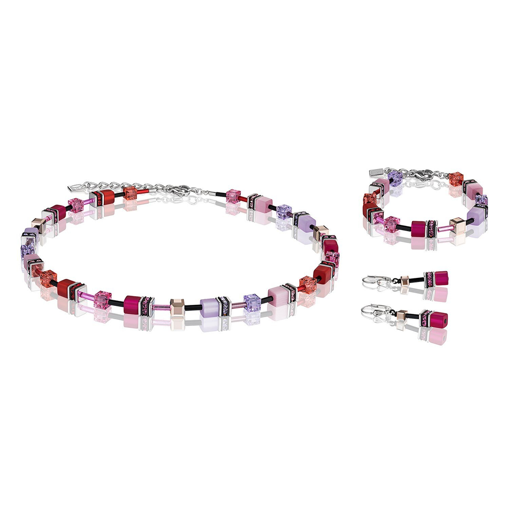Серьги Coeur de Lion 2838/20-0325 цвет розовый, чёрный