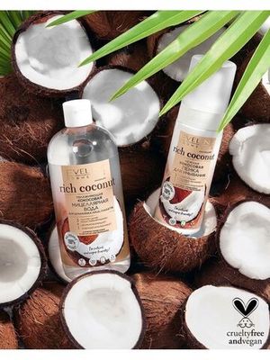 EVELINE Нежная кокосовая пенка для умывания 3в1 серии Rich Coconut, 150мл