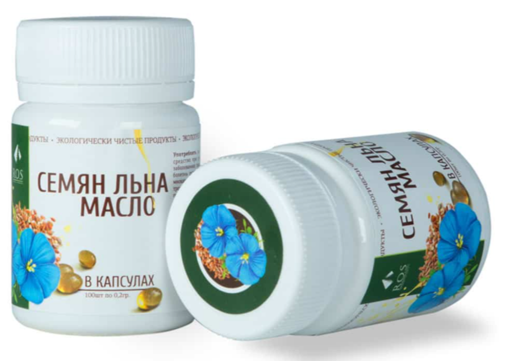 Масло льняное в капсулах 100 шт