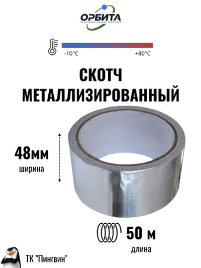 Скотч металлизированный