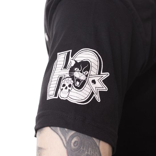 Футболка ЮНОСТЬ Кот Назад пути нет Чёрный