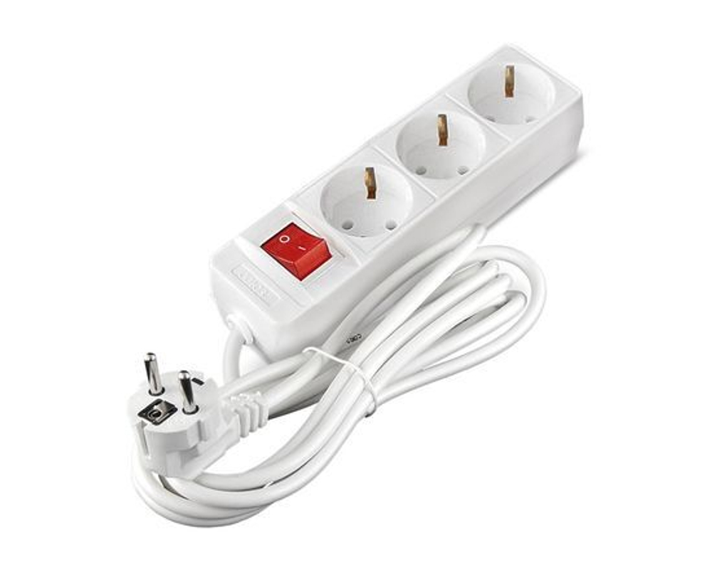 Удлинитель 3х3м с заземл. 16А IP20 3.5кВт ПВС с выкл. Союз 481S-8303