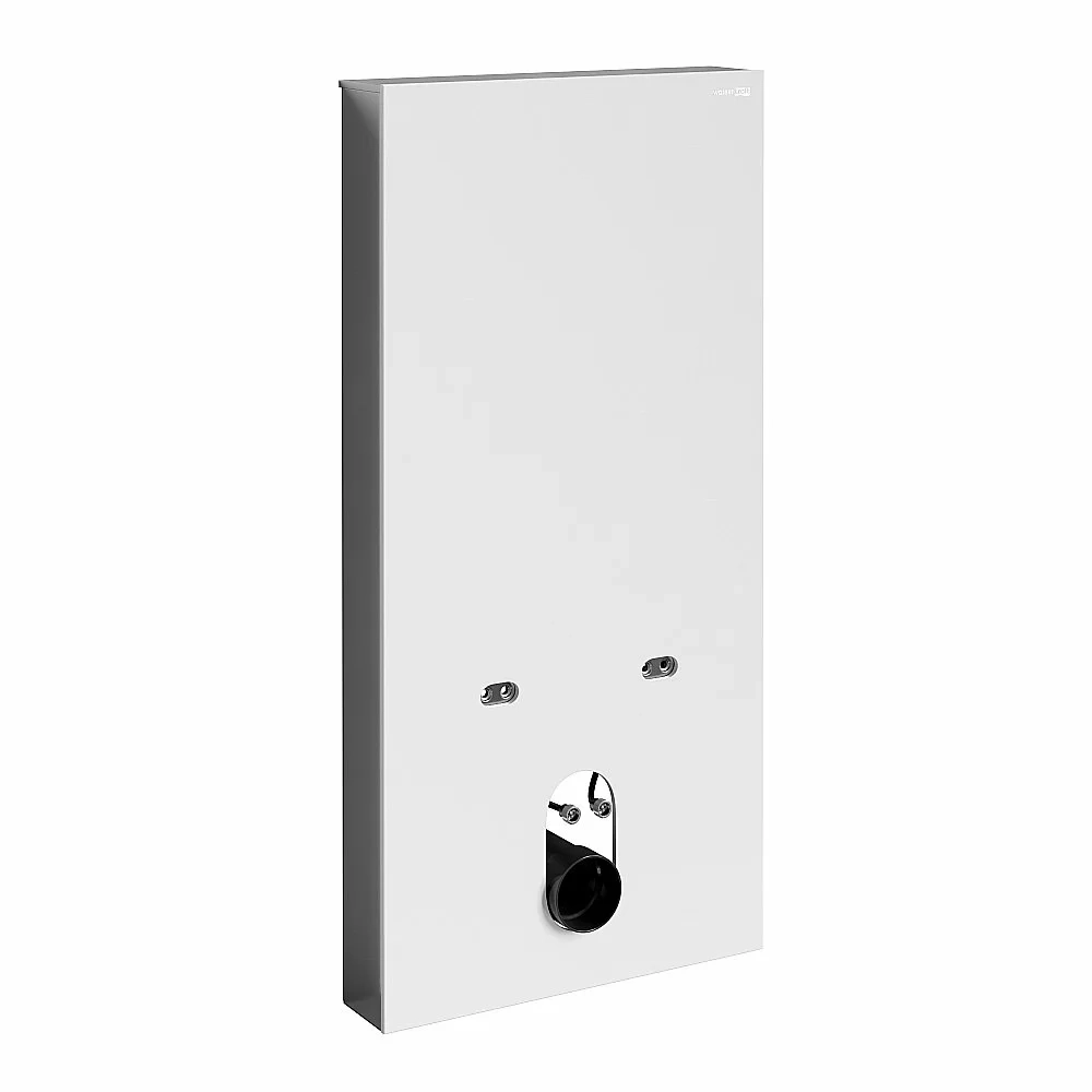 Инсталляция для биде со смесителем WasserKraft Naab 86BDT.050.WH.SQ3206 белая панель/смеситель хром